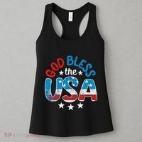 God Bless The Usa American Flag Patriotic Women's Tank Top thumb 3
