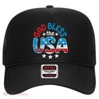 God Bless The Usa American Flag Patriotic Hat thumb 0