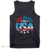 God Bless The Usa American Flag Patriotic Tank Top thumb 0