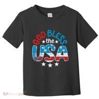 God Bless The Usa American Flag Patriotic Toddler T-Shirt thumb 0