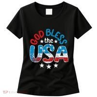 God Bless The Usa American Flag Patriotic Women's T-Shirt thumb 0