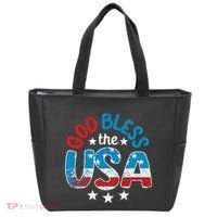 God Bless The Usa American Flag Patriotic Tote Bag thumb 0