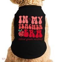 Groovy Back To School In My Third Grade Teacher Era Student Doggie Tank thumb 0
