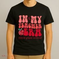 Groovy Back To School In My Third Grade Teacher Era Student T-Shirt thumb 3