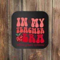 Groovy Back To School In My Third Grade Teacher Era Student Coaster thumb 0