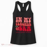 Groovy Back To School In My Third Grade Teacher Era Student Women's Tank Top thumb 0
