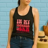 Groovy Back To School In My Third Grade Teacher Era Student Women's Tank Top thumb 2