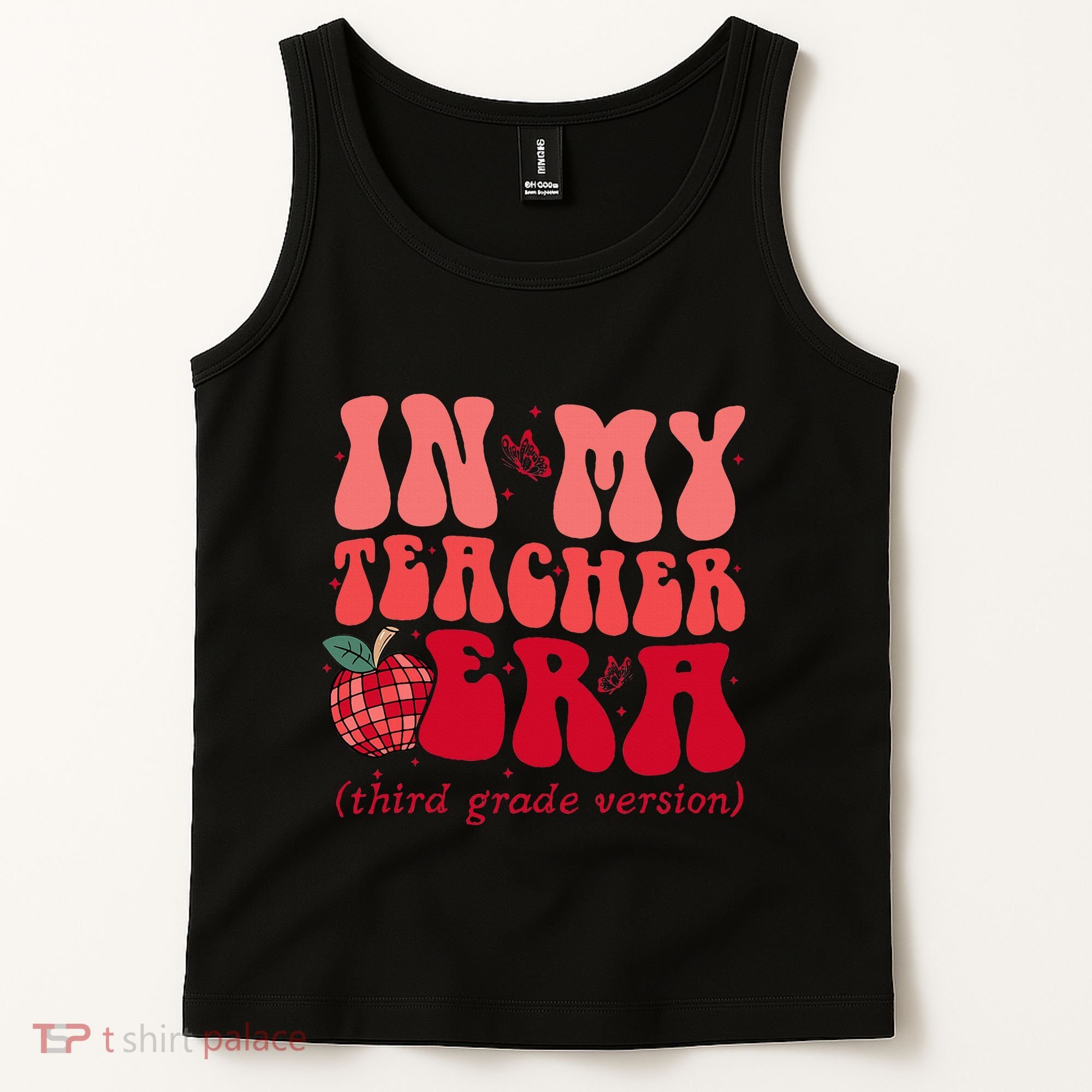 Groovy Back To School In My Third Grade Teacher Era Student Tank Top