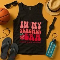 Groovy Back To School In My Third Grade Teacher Era Student Tank Top thumb 4