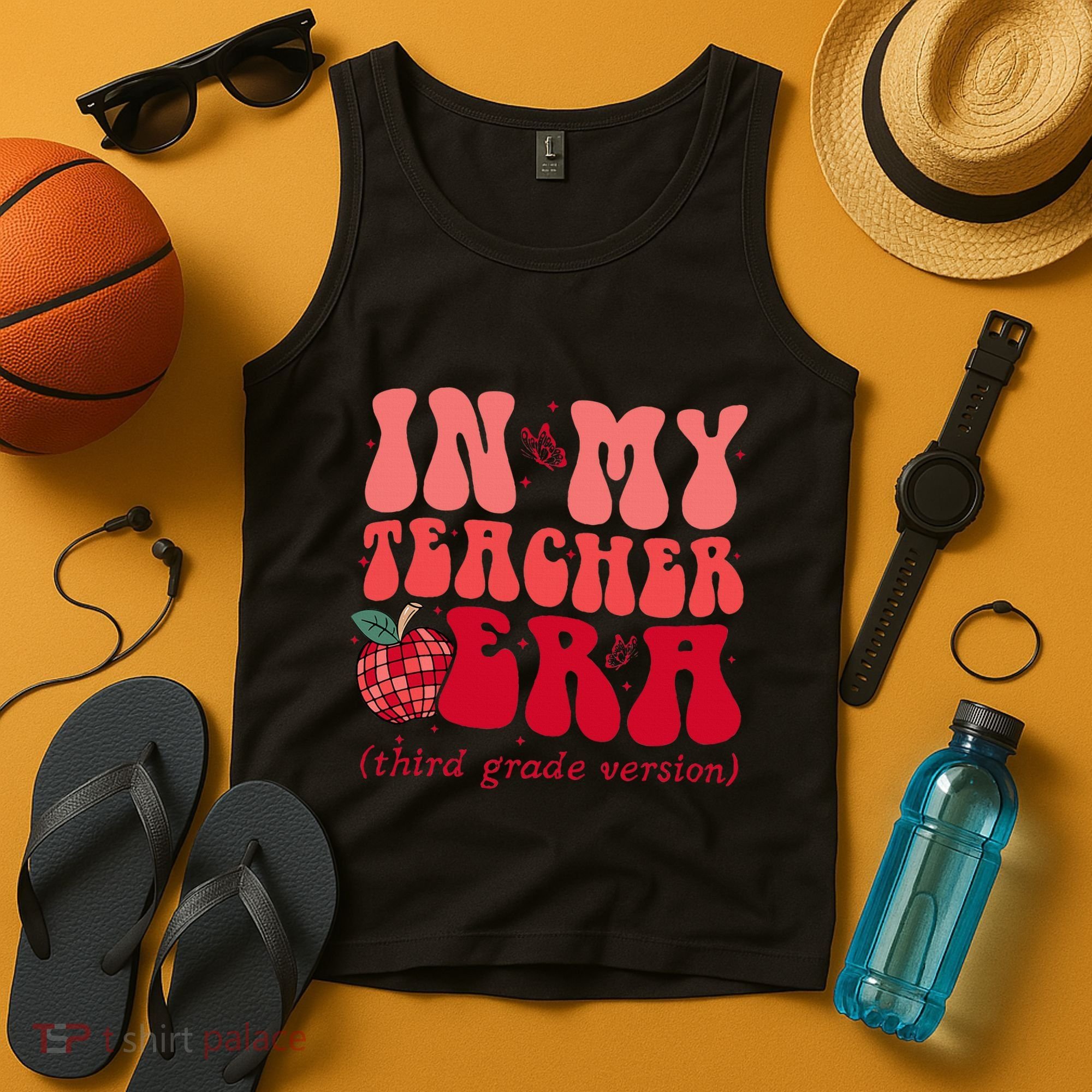 Groovy Back To School In My Third Grade Teacher Era Student Tank Top