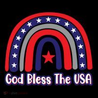 God Bless The Usa Red White And Blue Boho Rainbow Cute Family Funny Gift Coffee Mug thumb 5