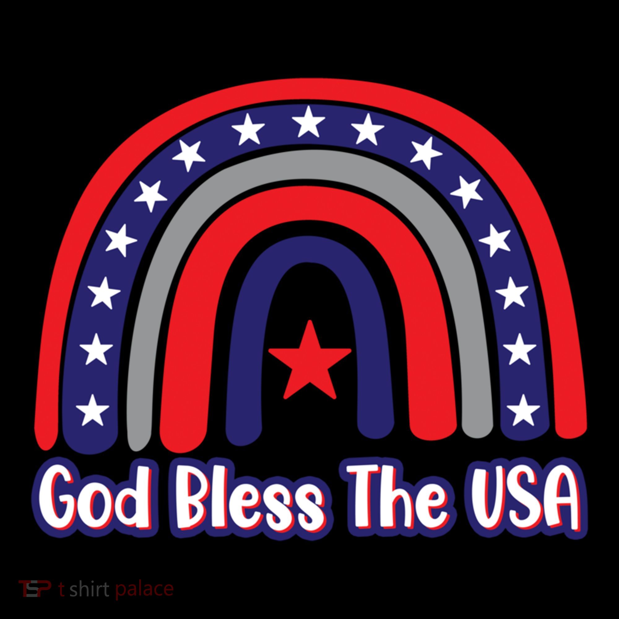 God Bless The Usa Red White And Blue Boho Rainbow Cute Family Funny Gift Coffee Mug