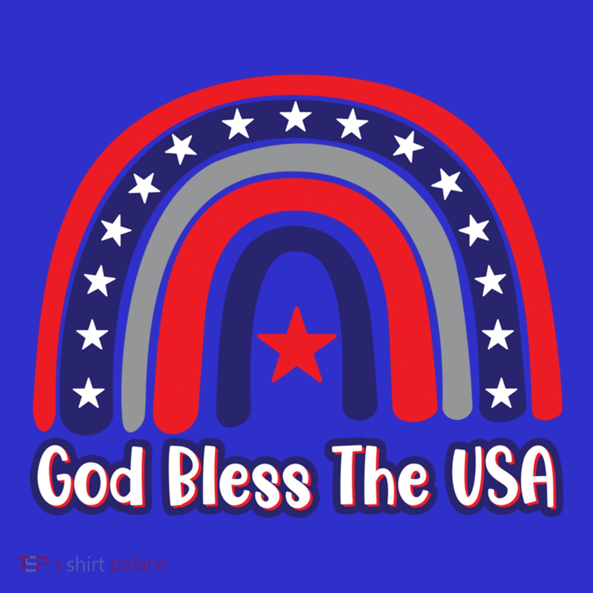 God Bless The Usa Red White And Blue Boho Rainbow Cute Family Funny Gift Tote Bag
