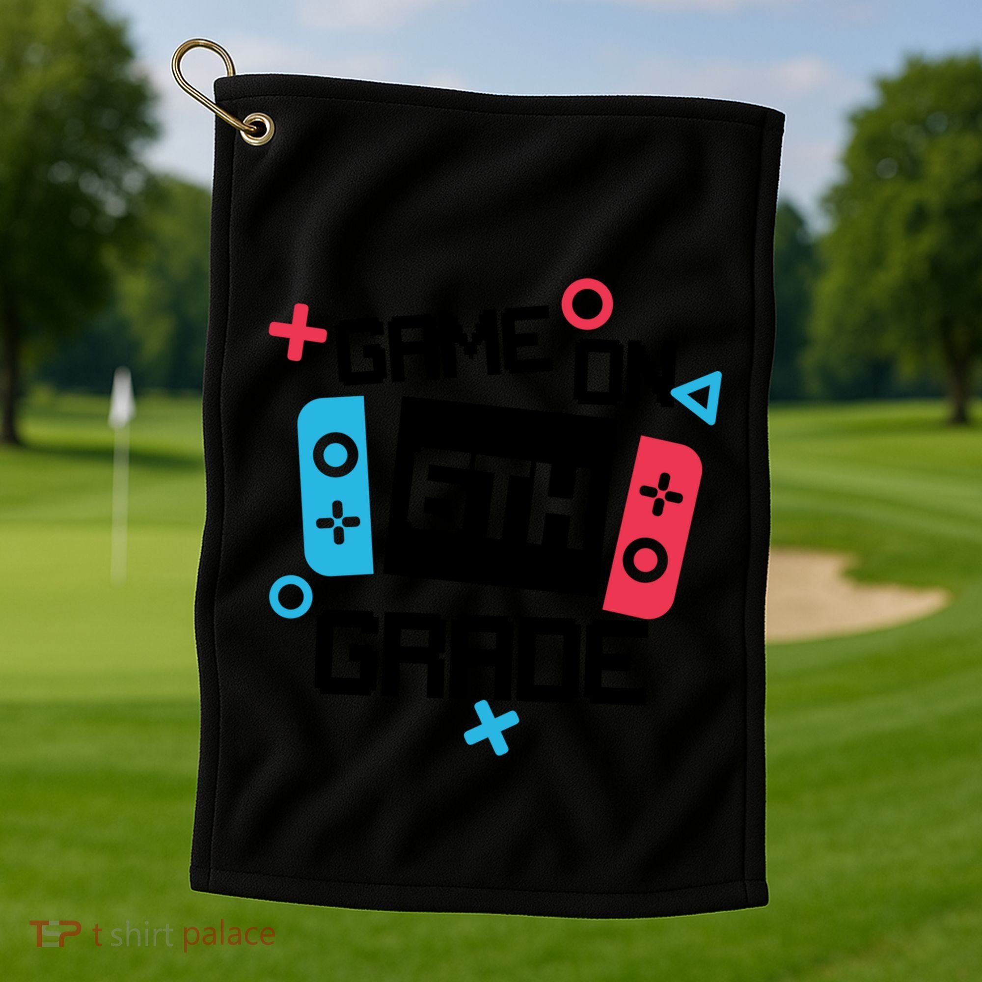 Gamer Back To School Gift Game On Sixth 6Th Grade Cute Gift Golf Towel