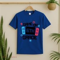 Gamer Back To School Gift Game On Sixth 6Th Grade Cute Gift T-Shirt thumb 2