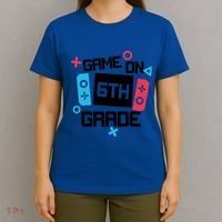 Gamer Back To School Gift Game On Sixth 6Th Grade Cute Gift T-Shirt thumb 4