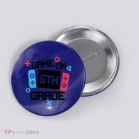 Gamer Back To School Gift Game On Sixth 6Th Grade Cute Gift Button thumb 0