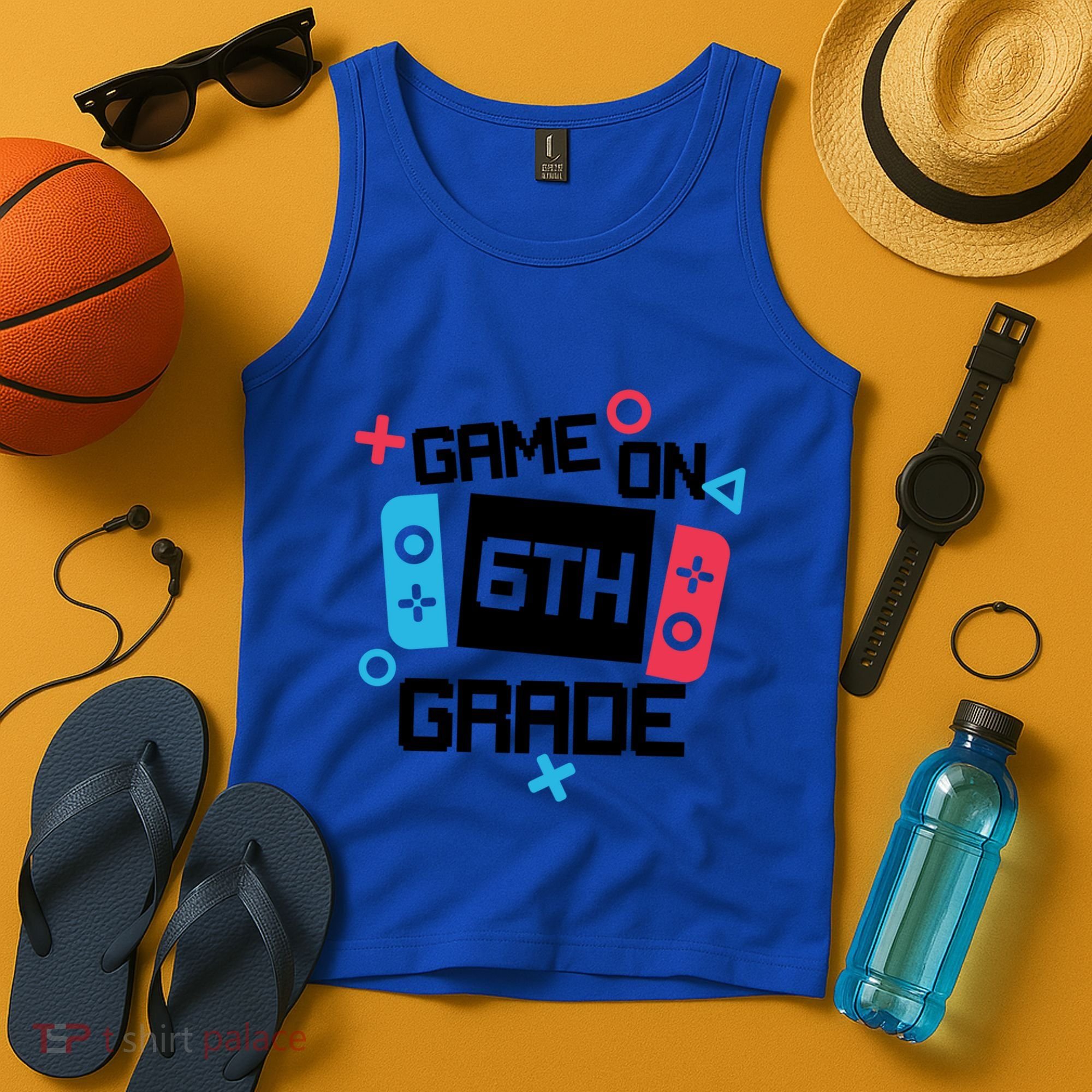 Gamer Back To School Gift Game On Sixth 6Th Grade Cute Gift Tank Top