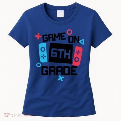 Gamer Back To School Gift Game On Sixth 6Th Grade Cute Gift Women's T-Shirt