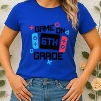 Gamer Back To School Gift Game On Sixth 6Th Grade Cute Gift Women's T-Shirt thumb 2