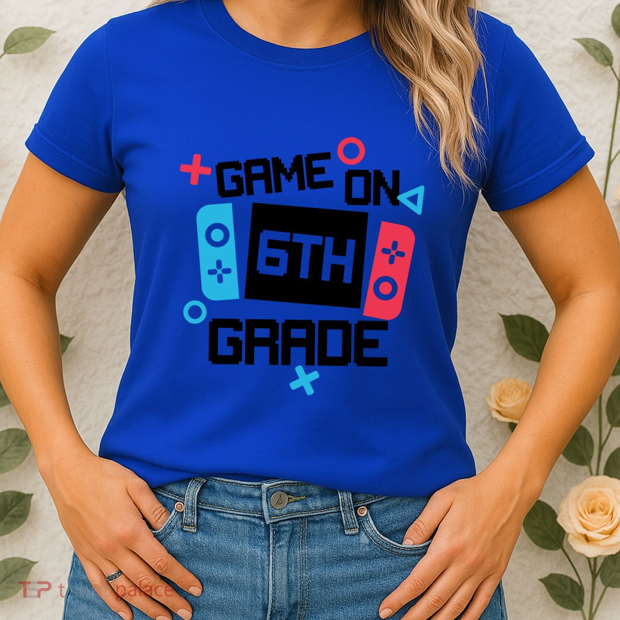 Gamer Back To School Gift Game On Sixth 6Th Grade Cute Gift Women's T-Shirt