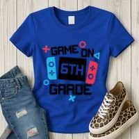Gamer Back To School Gift Game On Sixth 6Th Grade Cute Gift Women's T-Shirt thumb 3