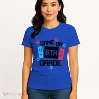 Gamer Back To School Gift Game On Sixth 6Th Grade Cute Gift Women's T-Shirt thumb 4
