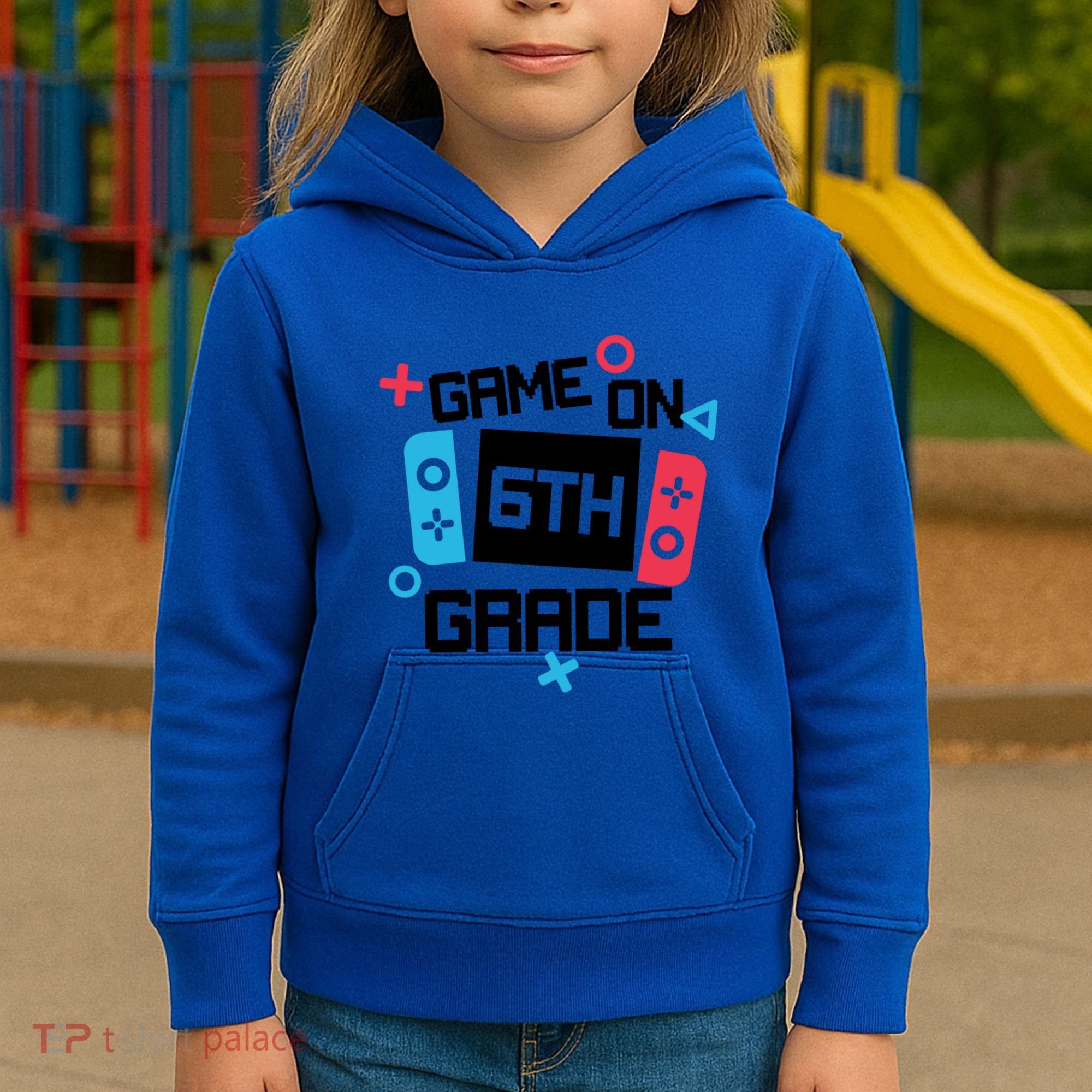 Gamer Back To School Gift Game On Sixth 6Th Grade Cute Gift Kids Hoodie