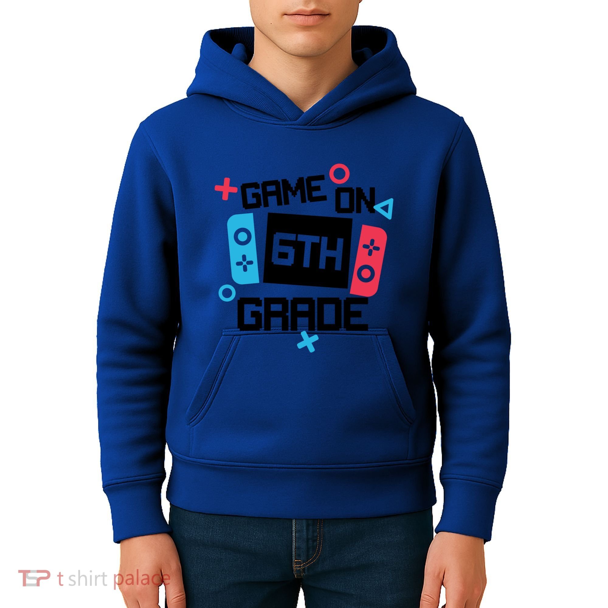 Gamer Back To School Gift Game On Sixth 6Th Grade Cute Gift Kids Hoodie