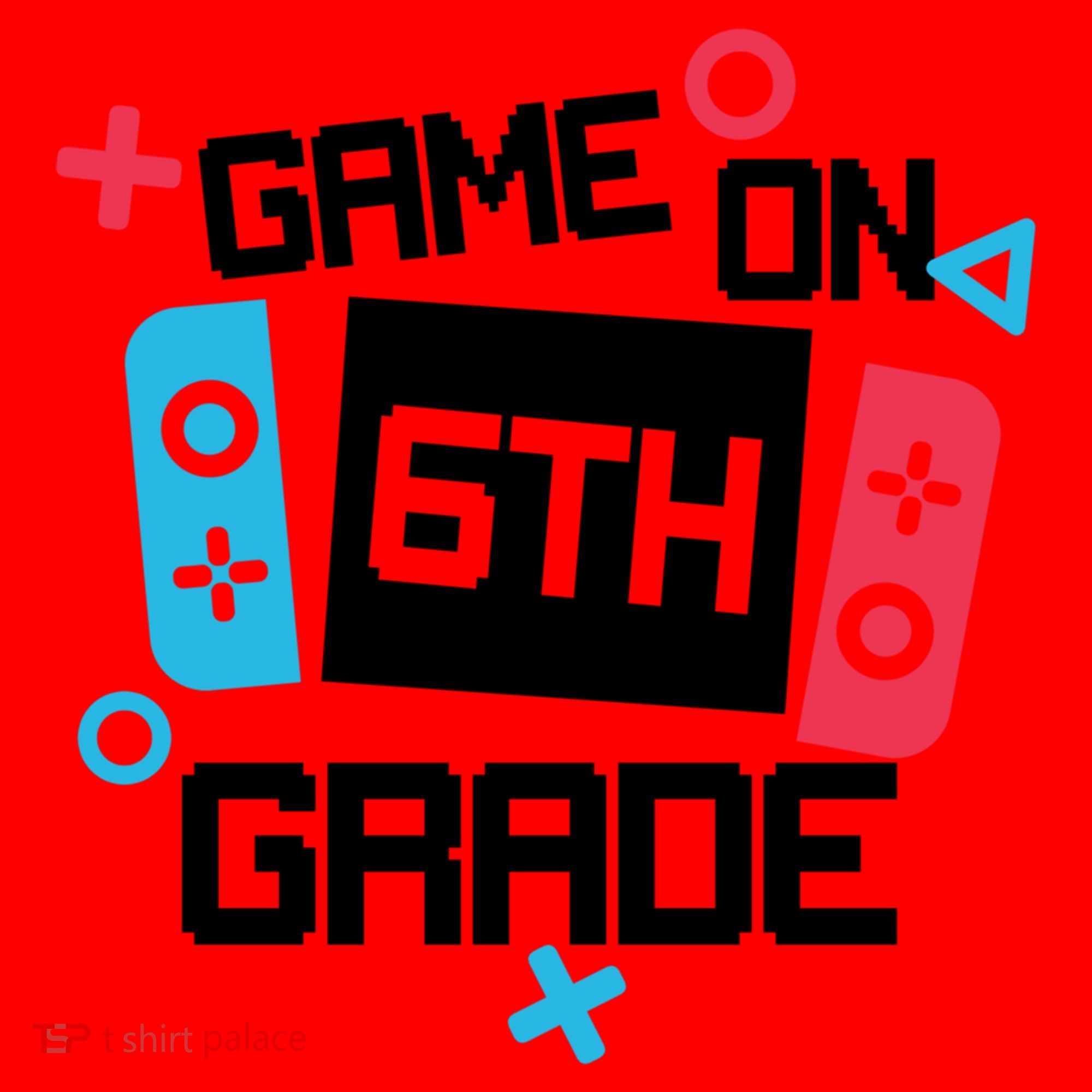 Gamer Back To School Gift Game On Sixth 6Th Grade Cute Gift Santa Hat