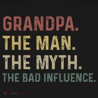 Grandpa Birthday The Man The Myth The Bad Influence Women's Tank Top thumb 5