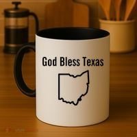 God Bless Texas Ohio Coffee Mug thumb 4