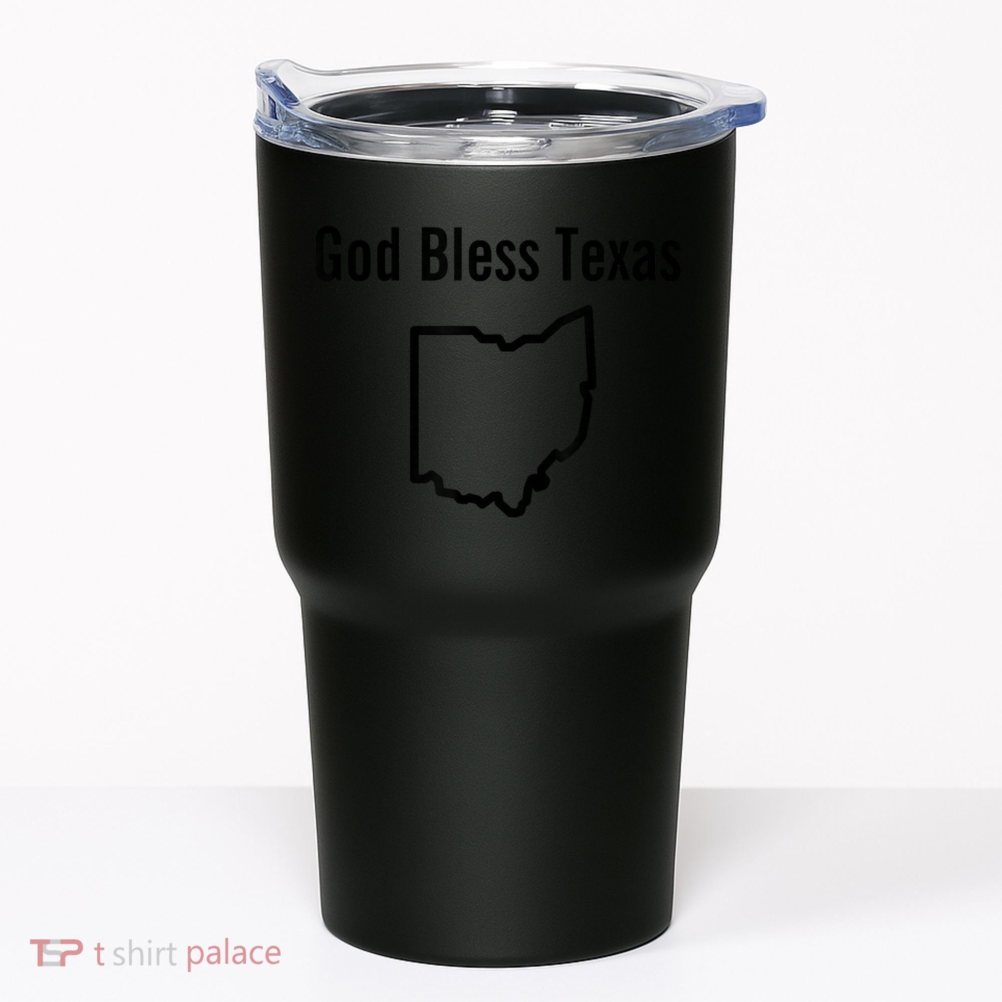 God Bless Texas Ohio Tumbler