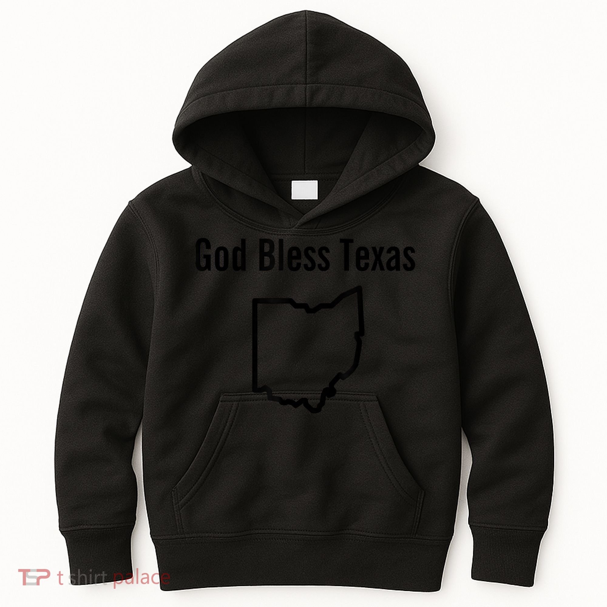 God Bless Texas Ohio Kids Hoodie