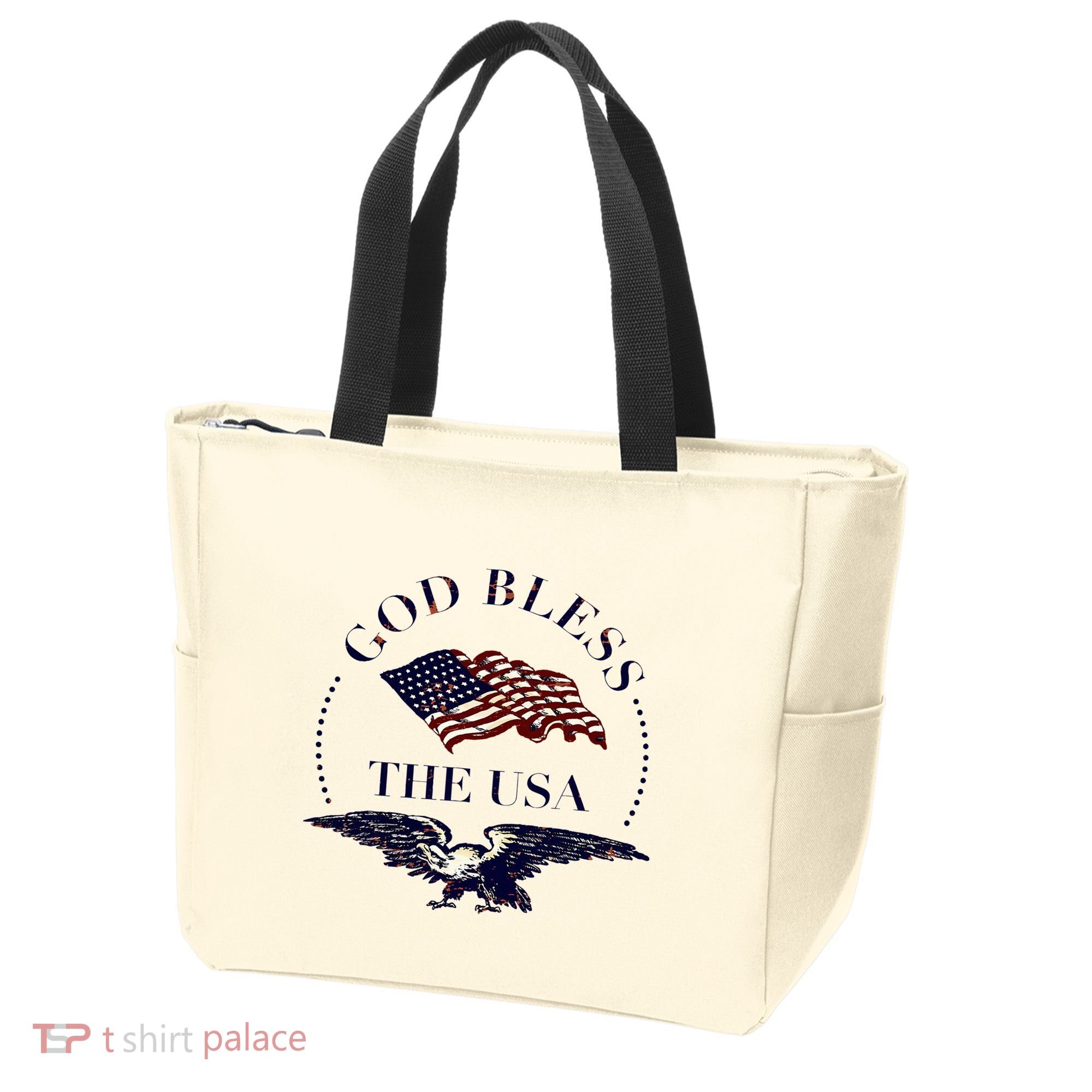 God Bless The Usa Tote Bag