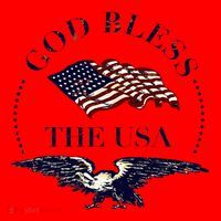 God Bless The Usa Santa Hat thumb 1