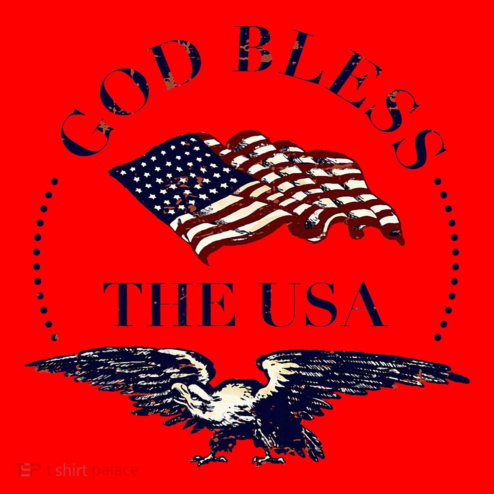 God Bless The Usa Santa Hat