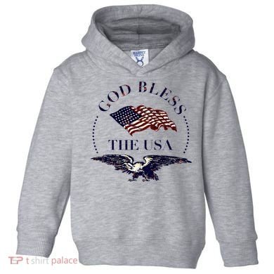 God Bless The Usa Toddler Hoodie