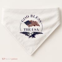 God Bless The Usa USA-Made Doggie Bandana thumb 0