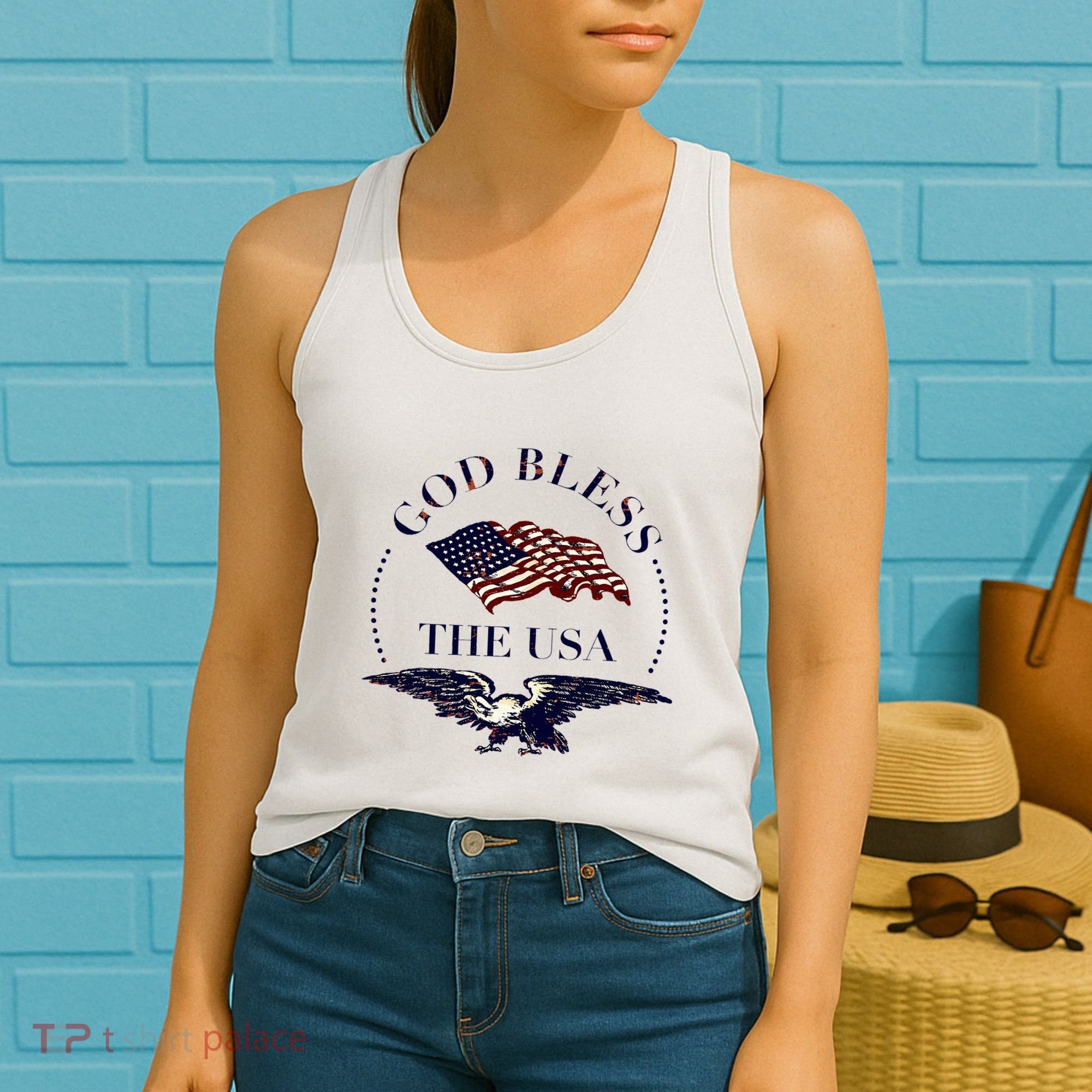 God Bless The Usa Women's Tank Top
