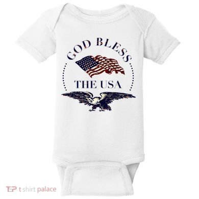 God Bless The Usa Baby Bodysuit