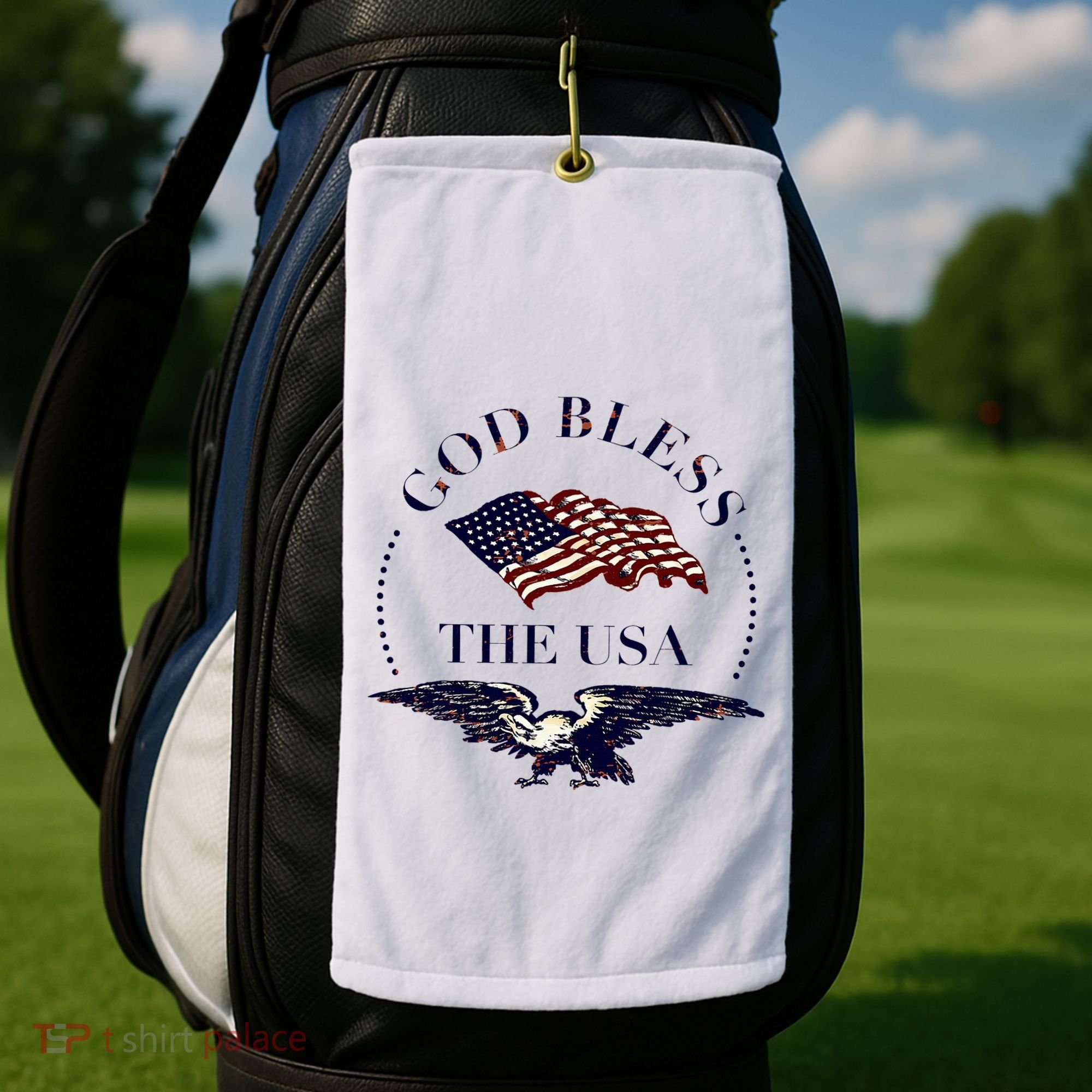 God Bless The Usa Golf Towel