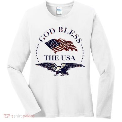 God Bless The Usa Women's Long Sleeve Shirt