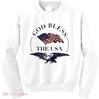 God Bless The Usa Kids Sweatshirt