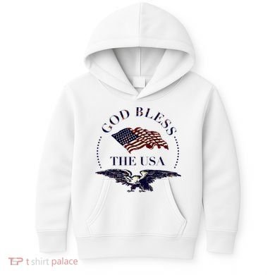 God Bless The Usa Kids Hoodie