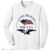 God Bless The Usa Kids Long Sleeve Shirt thumb 0