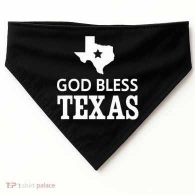 God Bless Texas USA-Made Doggie Bandana