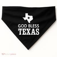God Bless Texas USA-Made Doggie Bandana thumb 0