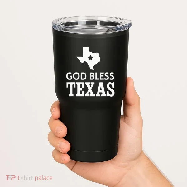 God Bless Texas Tumbler