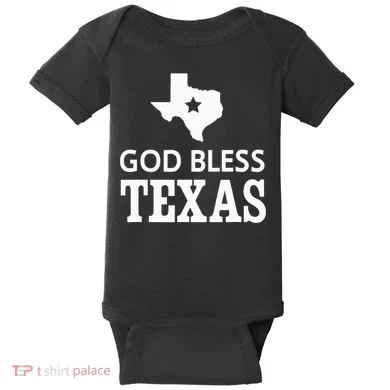 God Bless Texas Baby Bodysuit